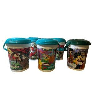 Walt Disney World Parks Popcorn Buckets Bundle of 5 Souvenir 2016-2019